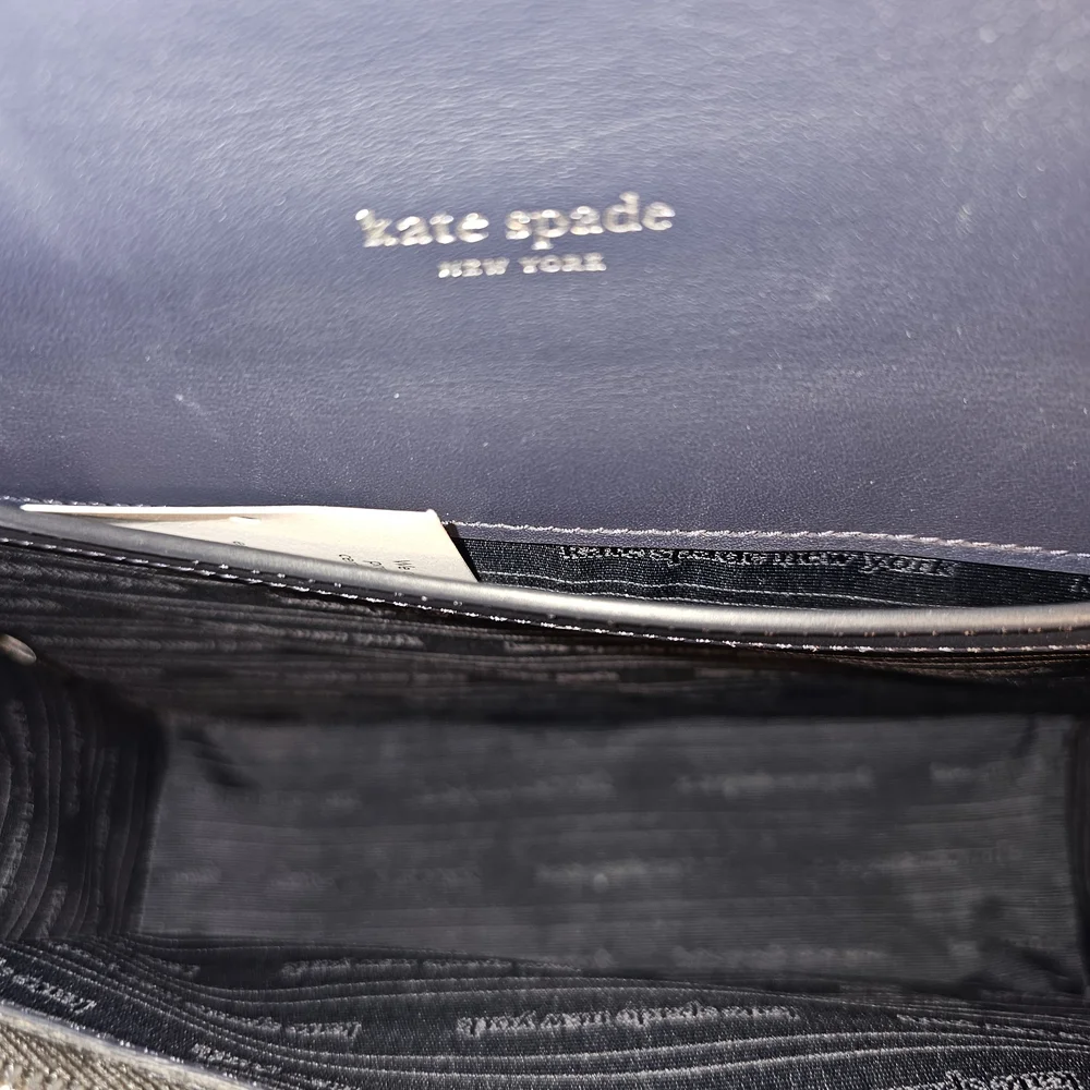 Kate Spade Black Glitter Shoulder Bag NWTs